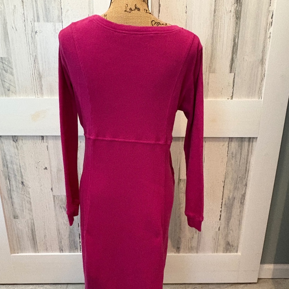 WOMAN WITHIN THERMAL DRESS 14/16W- RASPBERRY - Picture 5 of 8